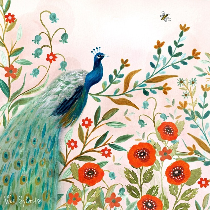 Peacock Garden by Wen Sylvestre - web